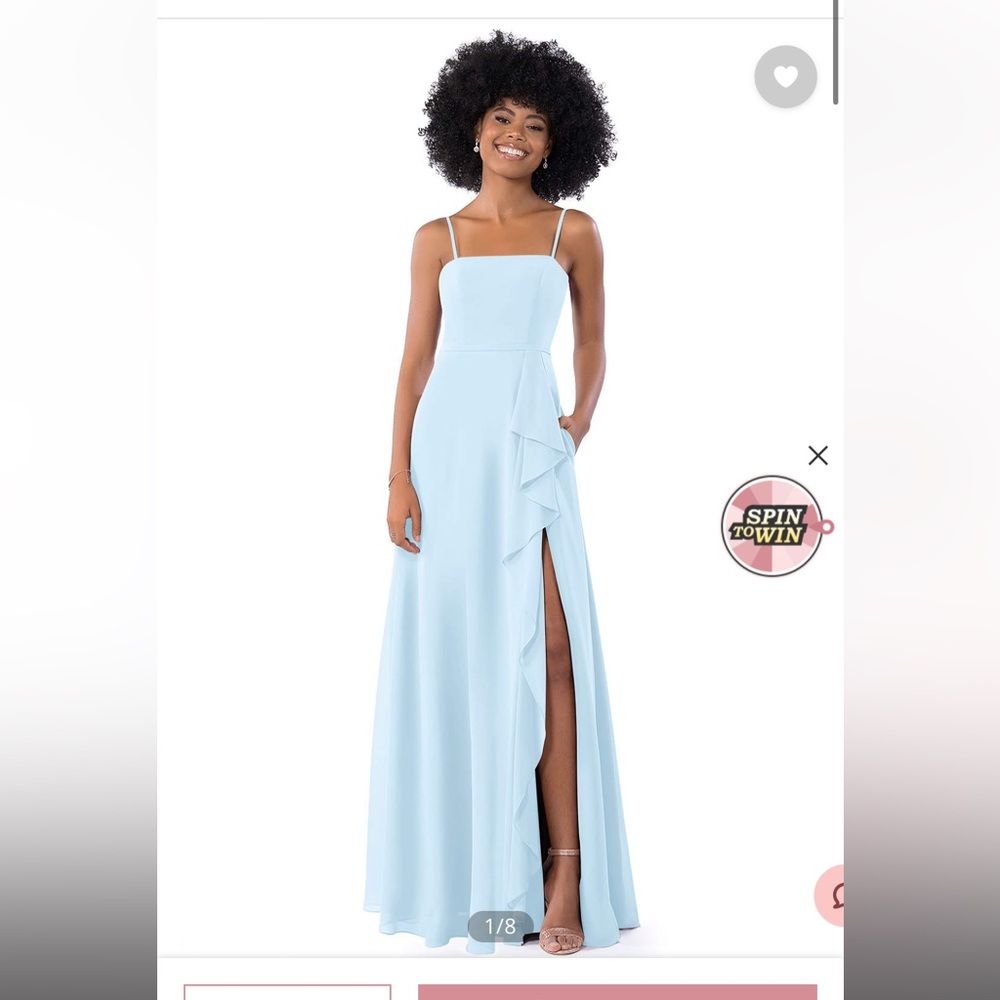 Azazie Kaylee Sky Blue Dress